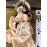 AN ANTIQUE BISQUE HEAD DOLL, INSCRIBED SFPJ PARIS.