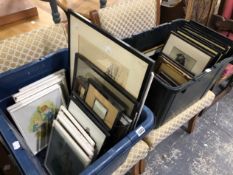 A QUANTITY OF FURNISHING PRINTS AND FRAMES.