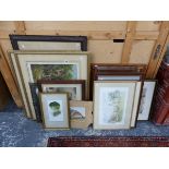 A GROUP OF VINTAGE AND LATER DECORATIVE PICTURES AND PICTURES