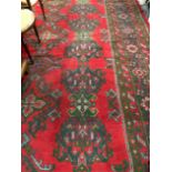 (D) A TURKISH OUSHAK CARPET. 540 x 415cms.