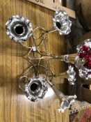 A SILVER PLATED EPERGNE.