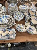 A MASONS SERVICE OF REGENCY PATTERN WARES, APPROXIMATELY 10 PLACE SETTINGS