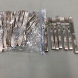 A SET OF ONEIDA COMMUNITY PLATE FISH CUTLERY.