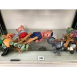 SIX VARIOUS PELHAM PUPPETS