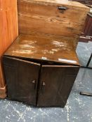 AN ART DECO WALNUT SMALL FILE CABINET.