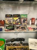 VARIOUS T.T RACES PROGRAMMES, MOTORING RELATED ADVERTISING ITEMS, BADGES ETC.