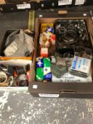 A QUANTITY OF NEW OLD STOCK MOTOR VEHICLE PARTS, A LARGE VINTAGE CARBURETOR ETC.