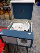 A RETRO DANSETTE CHALLENGE RECORD PLAYER WITH GARRARD DECK.