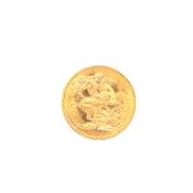 A GEORGE V 1912, 22ct GOLD FULL SOVEREIGN COIN.