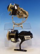 AN ALCOCKS DELMATIC MARK TWO FLY FISHING REEL TOGETHER WITH A MITCHELL 300A REEL
