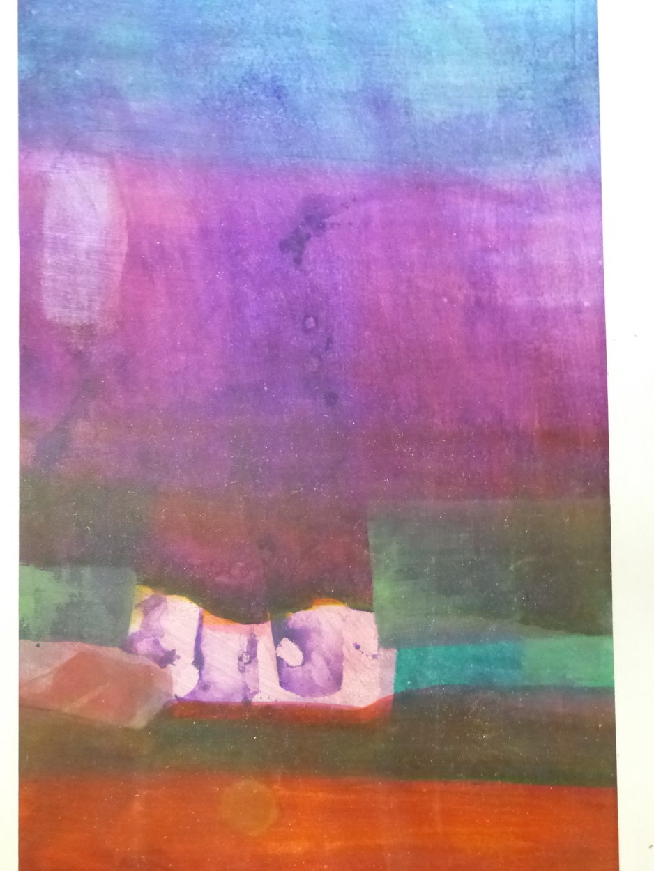 ARTHUR YAP (1943-2006), AN ABSTRACT, GOUACHE, LABELLED VERSO. 50.5 x 24.5cms. - Bild 4 aus 9