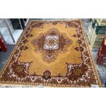 A MACHINE MADE CARPET OF PERSIAN DESIGN 330 x 240 cms