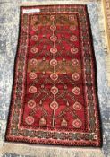 A TURKISH TRIBAL RUG 154 x 82 cms