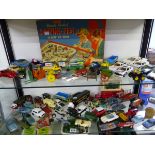 A COLLECTION OF DIE CAST TOYS BY DINKY, CORGI AND OTHERS