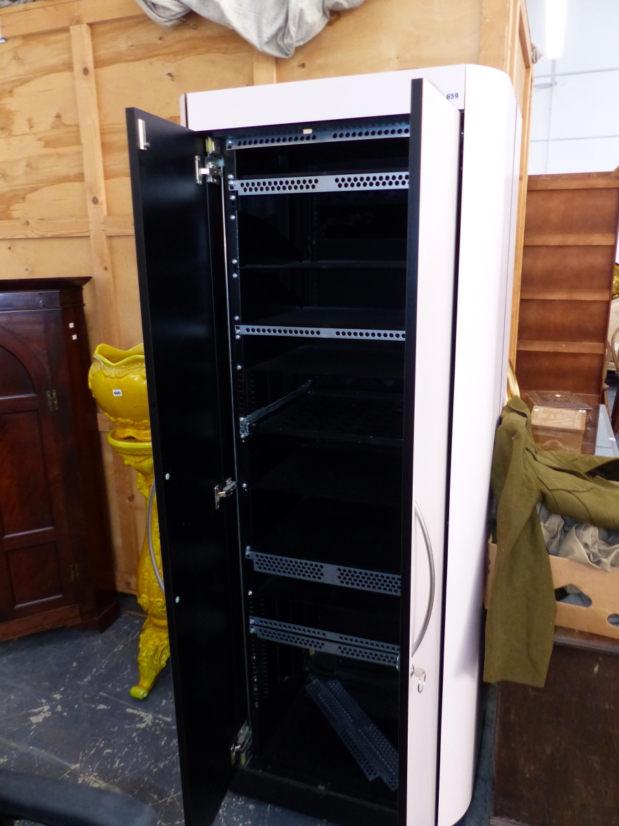 A SOUNDPROOF HI-FI OR SERVER CABINET, 12 ULTRA QUIET FANS FOR AV AND RACK EQUIPMENT, EIGHT RACK
