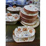 A LATE VICTORIAN RIDGEWAYS PERSIA PATTERN PART DINNER SET.