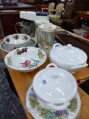VARIOUS PORT MEIRION BOWLS AND A VINTAGE KENWOOD MIXER.