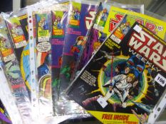 TWENTY ONE 1978 STAR WARS WEEKLY MAGAZINES, TO INCLUDE NUMBERS 1-14