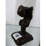 A BRONZE SCULPTURE SIGNED J.HAMITON.