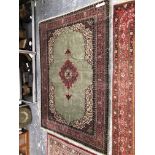 AN ANTIQUE TURKISH CARPET 316 x 220 cms