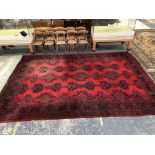 A TURKISH OUSHAK CARPET 474 x 340 cms