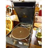 A PORTABLE GRAMOPHONE.