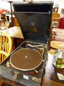 A PORTABLE GRAMOPHONE.