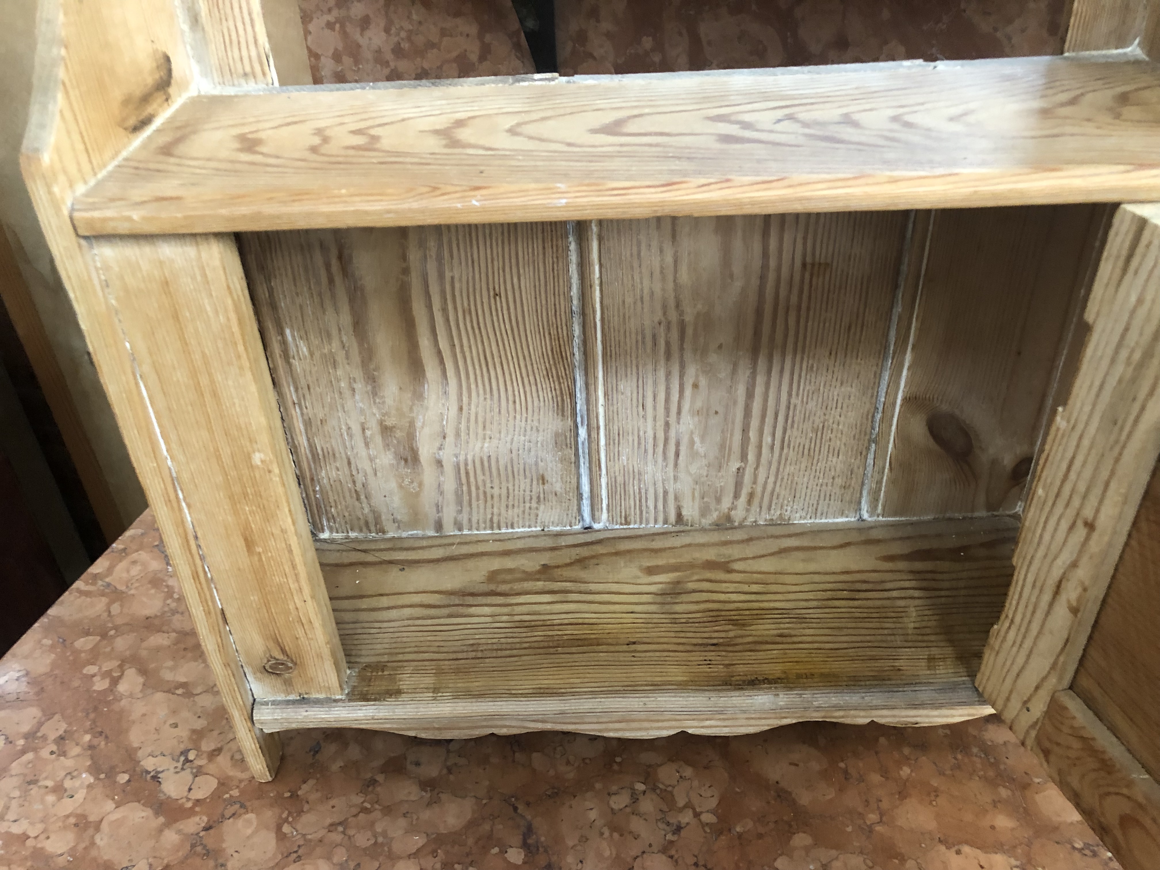 TWO CUTLERY TRAYS AND A SMALL PINE WALL CABINET. - Image 5 of 10