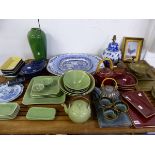 A COLLECTION OF ANTIQUE AND MODERN ORIENTAL AND ART POTTERY ETC.