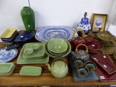 A COLLECTION OF ANTIQUE AND MODERN ORIENTAL AND ART POTTERY ETC.