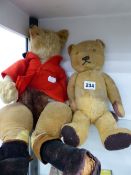 TWO VINTAGE TEDDY BEARS