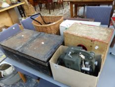 VINTAGE TIN BOX, PROJECTOR ETC.