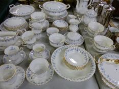 A ROYAL ALBERT MEMORY LANE TEA AND DINNER SERVICE. TOGETHER WITH WORCESTER TEAWARES