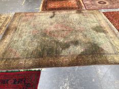 A VINTAGE MACHINE MADE CARPET OF PERSIAN HUNTING DESIGN 483 x 357cms