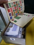 A WANDERER STAMP ALBUM, LOOSE STAMPS AND FIRST DAY COVERS.