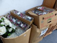 A QUANTITY OF GOOD QUALITY ARTIFICIAL FLOWERS AND FRUIT.