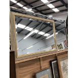 TWO LARGE BEVELLED EDGE MIRROR, LARGEST 78 x 154cms (2)