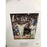 TWO CONTEMPORARY SPORTING PRINTS, ONE SIGNED BY PAUL GASCOIGNE THE OTHER SIGNED KEVIN PIETERSON,