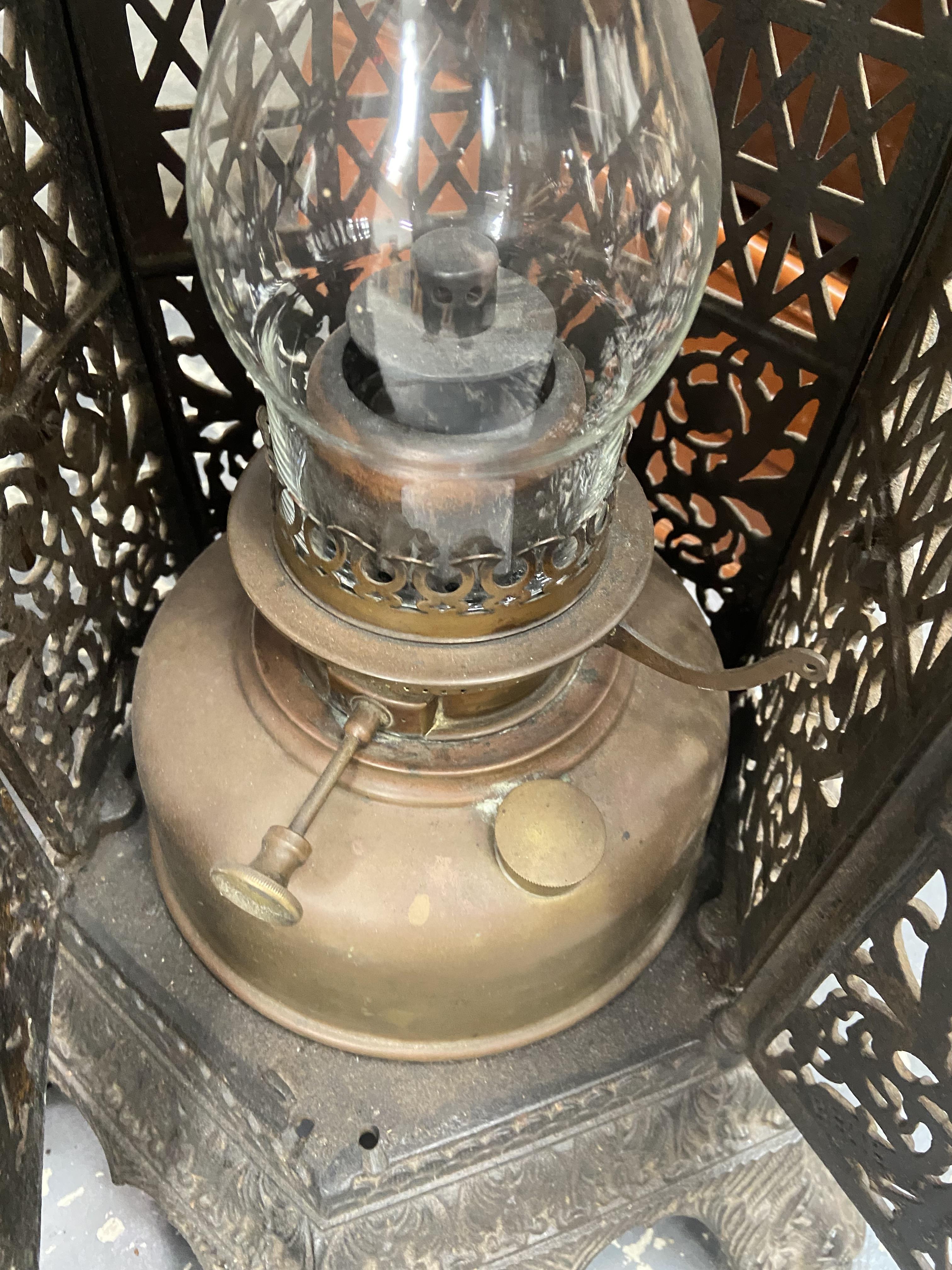 A CAST IRON CONSERVATORY HEATER. H 70 x w 30 cms. - Image 5 of 7