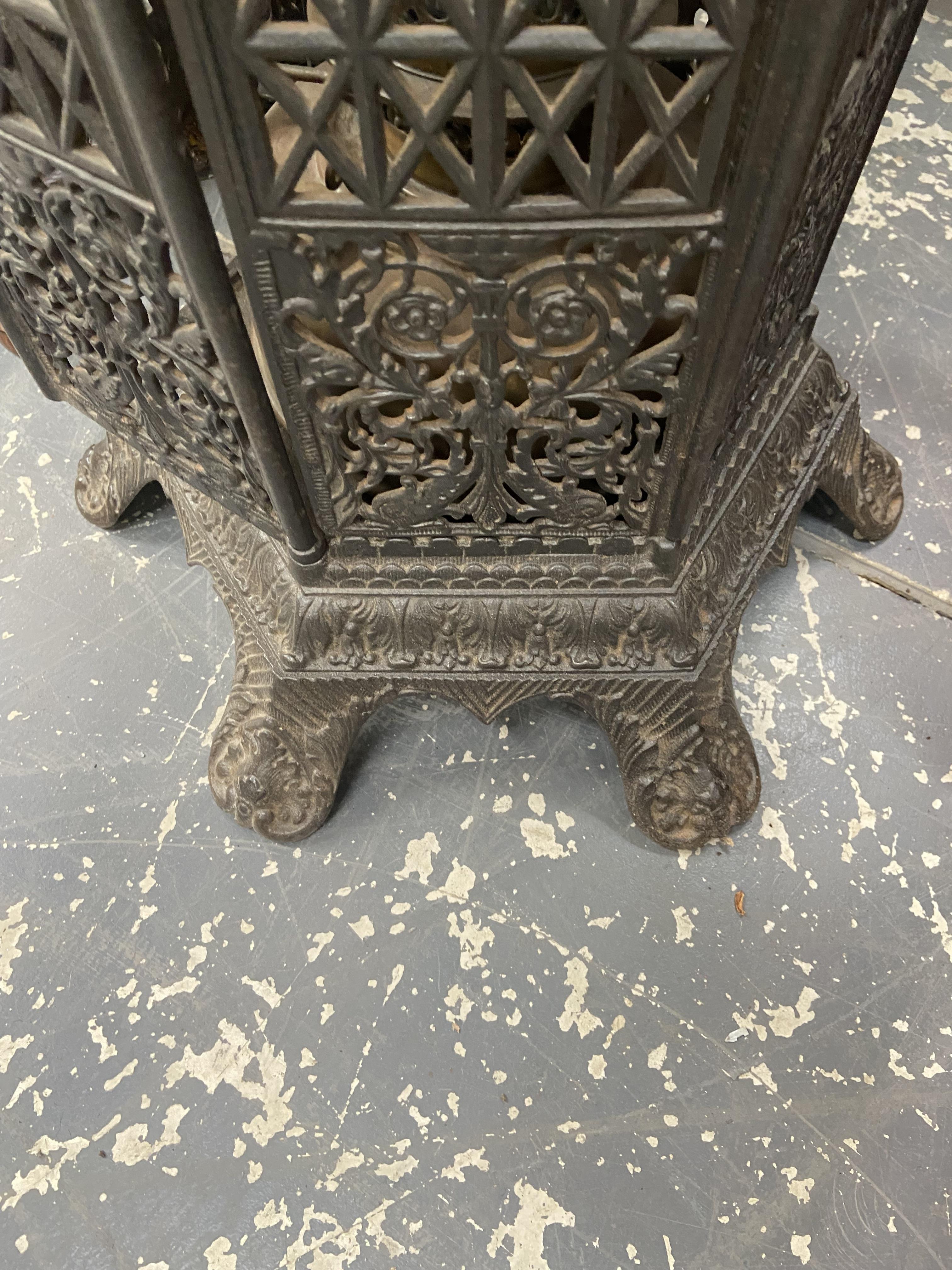 A CAST IRON CONSERVATORY HEATER. H 70 x w 30 cms. - Image 3 of 7