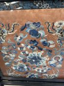 A SMALL COLLECTION OF VINTAGE CHINESE SILK WORK PANELS LARGEST BEING 40 x 80cms(6)