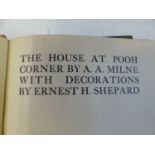 BOOKS: A A MILNE, THE HOUSE AT POOH CORNER, WHEN WE WERE VERY YOUNG AND WINNIE THE POOH, THREE
