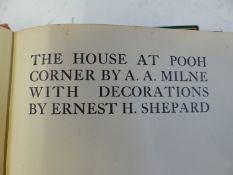 BOOKS: A A MILNE, THE HOUSE AT POOH CORNER, WHEN WE WERE VERY YOUNG AND WINNIE THE POOH, THREE