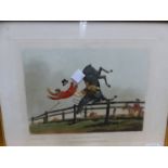 AFTER H. ALKEN. SIX HAND COLOURED COMIC SPORTING PRINTS. 27 x 32cms (6)