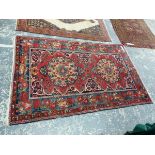 ANTIQUE PERSIAN BAKHTIARI RUG 222 x 139 cms