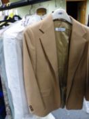 AN ITALIAN CASHMERE AND WOOL JACKET BY MARELLA, TOGETHER WITH A TROUSER SUIT BY LUIS CIVIT AND A