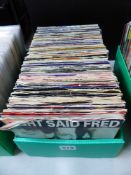 APPROX 140 7" SINGLES - MAINLY 1980'S, ALL WITH PICTURE SLEEVES