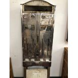 AN EMBASSY AND NUMBER 6 CHROME FRONTED CIGARETTE DISPENSER, TWO RACKS DISPENSING AT 10P AND TWO AT