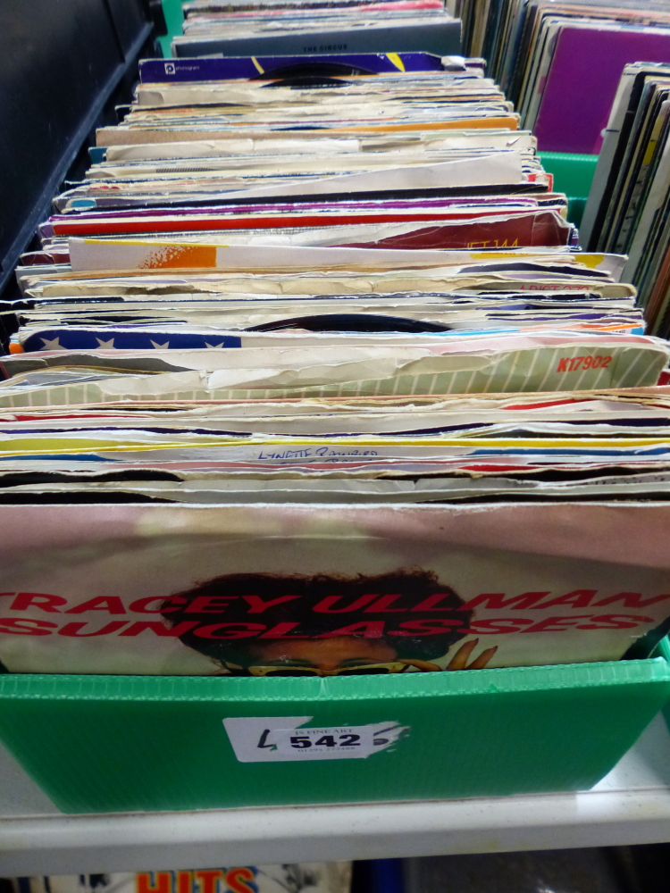 APPROX 140 7" SINGLES - MAINLY 1980s, ALL WITH PICTURE SLEEVES