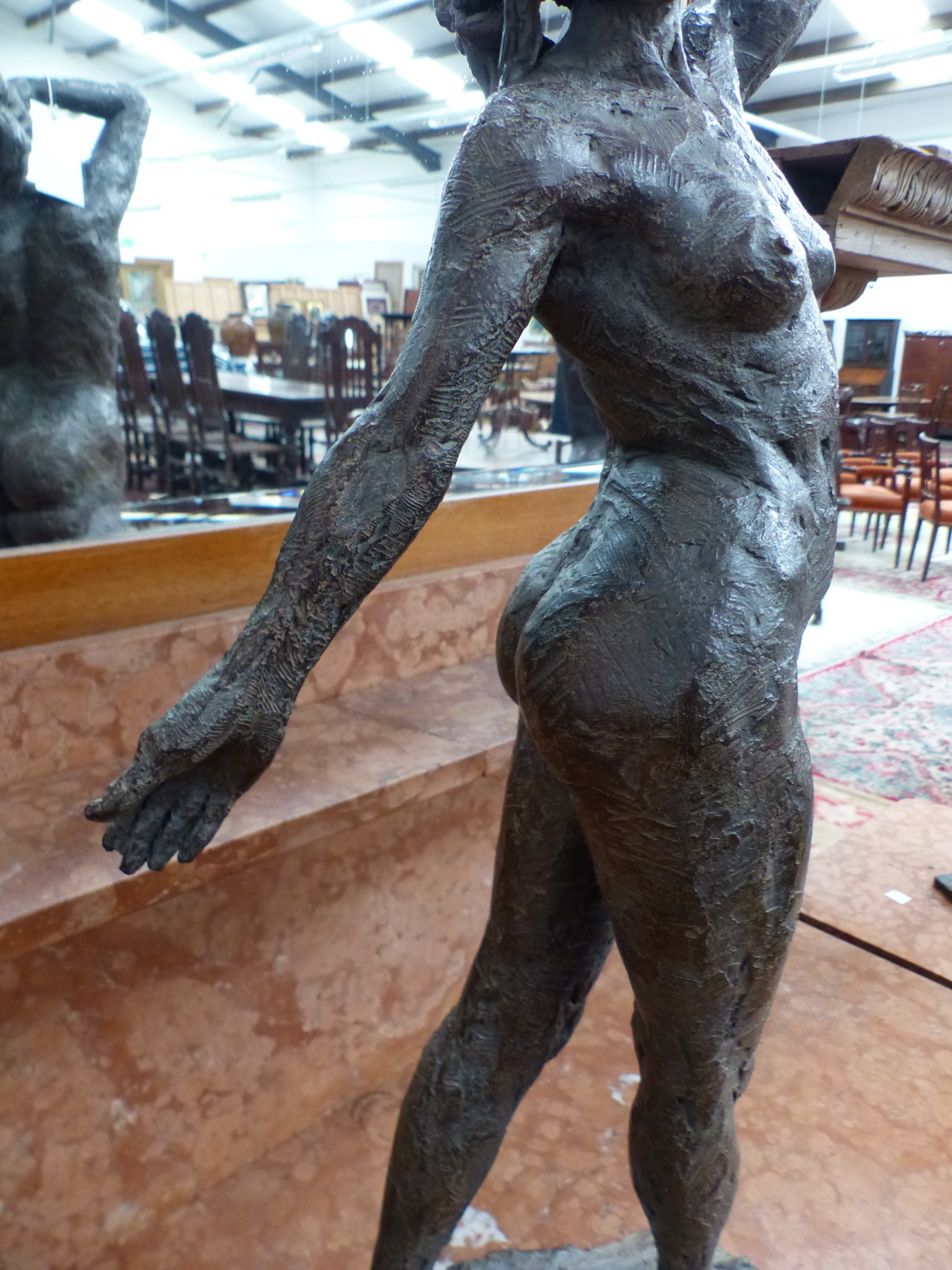 HAMISH MACKIE (B. 1973), A 2015 BRONZE NUDE WITH HER LEFT HAND BEHIND HER HEAD AND HER RIGHT - Image 4 of 5